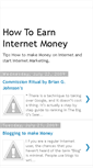 Mobile Screenshot of how-to-internet-money.blogspot.com