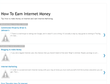 Tablet Screenshot of how-to-internet-money.blogspot.com