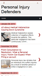 Mobile Screenshot of personalinjurydefenders.blogspot.com