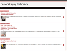 Tablet Screenshot of personalinjurydefenders.blogspot.com