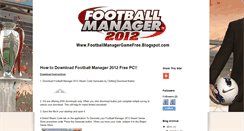 Desktop Screenshot of footballmanagergamefree.blogspot.com