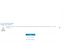 Tablet Screenshot of footballmanagergamefree.blogspot.com