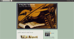 Desktop Screenshot of elblogbientemperado.blogspot.com