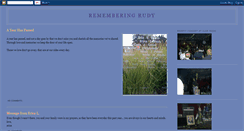 Desktop Screenshot of memoryofrudy.blogspot.com