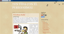 Desktop Screenshot of mividaenelperiodismo.blogspot.com