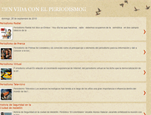 Tablet Screenshot of mividaenelperiodismo.blogspot.com