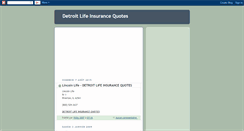 Desktop Screenshot of life-insurance-detroit.blogspot.com