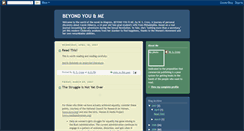 Desktop Screenshot of beyondyouandme.blogspot.com