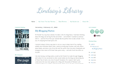 Desktop Screenshot of lindzlibrary.blogspot.com