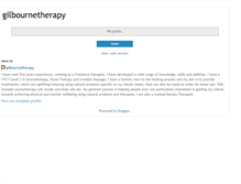 Tablet Screenshot of gilbournetherapy.blogspot.com