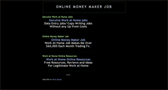 Desktop Screenshot of onlinemoneymakerjob.blogspot.com