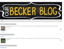 Tablet Screenshot of ourbeckerblog.blogspot.com
