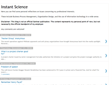Tablet Screenshot of instant-science.blogspot.com