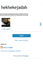 Mobile Screenshot of hekhekejadah.blogspot.com