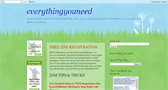 Desktop Screenshot of everythingyouneedbyjoseph.blogspot.com