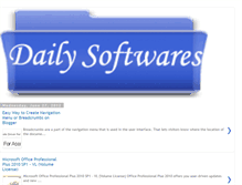 Tablet Screenshot of daily-softwares.blogspot.com