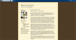 Desktop Screenshot of maryqcontrarie.blogspot.com