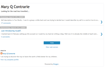 Tablet Screenshot of maryqcontrarie.blogspot.com