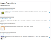 Tablet Screenshot of prayerteamministry.blogspot.com