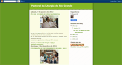 Desktop Screenshot of pastoralliturgiariogrande.blogspot.com