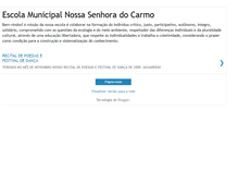 Tablet Screenshot of escolamunicipalnossasenhoradocarmo.blogspot.com
