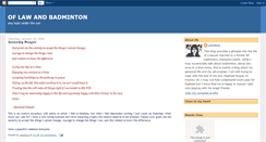 Desktop Screenshot of lawandbadminton.blogspot.com