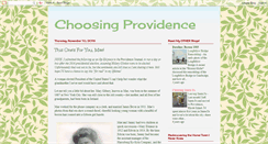 Desktop Screenshot of choosing-providence.blogspot.com