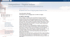 Desktop Screenshot of jurisprudence-va-indians.blogspot.com