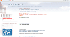 Desktop Screenshot of huracanwilma2005cancun.blogspot.com