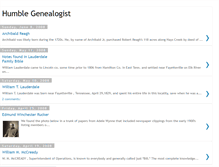Tablet Screenshot of humblegenealogist.blogspot.com