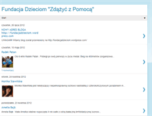Tablet Screenshot of fundacjadzieciom.blogspot.com