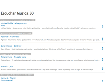 Tablet Screenshot of escucharmusica-30.blogspot.com