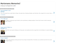 Tablet Screenshot of mortensensmemories.blogspot.com