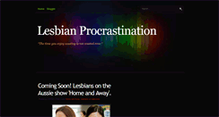 Desktop Screenshot of lesbianprocrastination.blogspot.com