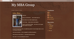 Desktop Screenshot of mymbagroup.blogspot.com