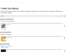 Tablet Screenshot of iwantmynanny.blogspot.com