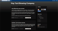 Desktop Screenshot of hopyardbrewing.blogspot.com