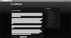 Desktop Screenshot of inaminuteorthree.blogspot.com