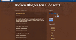 Desktop Screenshot of deboekenblogger.blogspot.com