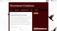 Desktop Screenshot of nevermorecreations.blogspot.com