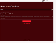 Tablet Screenshot of nevermorecreations.blogspot.com
