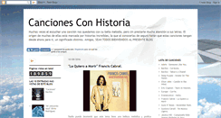 Desktop Screenshot of cancionesconhistoria.blogspot.com