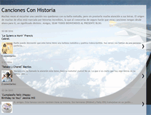 Tablet Screenshot of cancionesconhistoria.blogspot.com