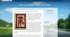 Desktop Screenshot of howtolivebetterwithinyourmeans.blogspot.com