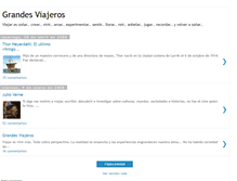 Tablet Screenshot of grandesviajeros.blogspot.com