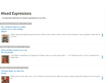 Tablet Screenshot of mixedexpressions.blogspot.com