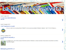 Tablet Screenshot of labibliotecasalvata.blogspot.com