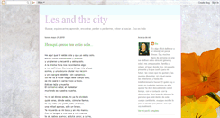 Desktop Screenshot of lesandthecity.blogspot.com