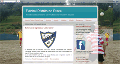 Desktop Screenshot of futebol-evora.blogspot.com