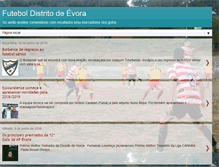 Tablet Screenshot of futebol-evora.blogspot.com